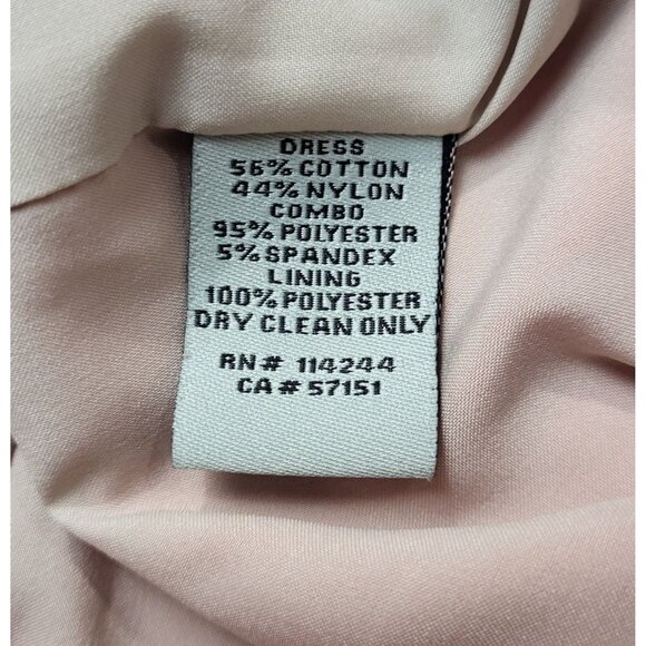 Eliza J Pink Coral & Gray Lace Sleeveless Peplum Hem Dress Size 10 - Picture 10 of 11